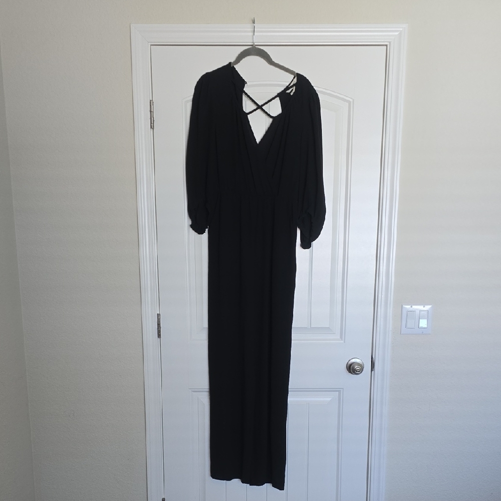 BCBGeneration Black Long Sleeve Jumpsuit -XS